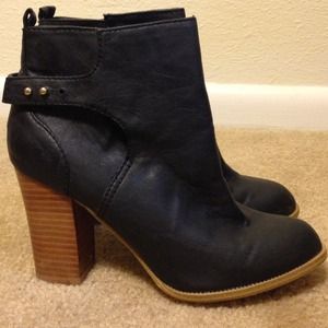 Black ankle boots