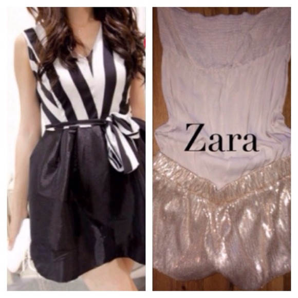 Dresses & Skirts - 💥BUNDLED💥NWT VNECK BLACK&WHITE  SKIRT DRESS