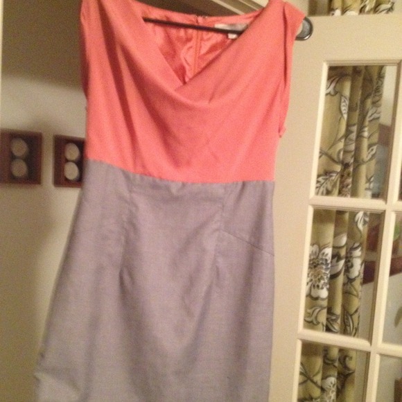❗️REDUCED❗️Lightly worn dress, peach/grey