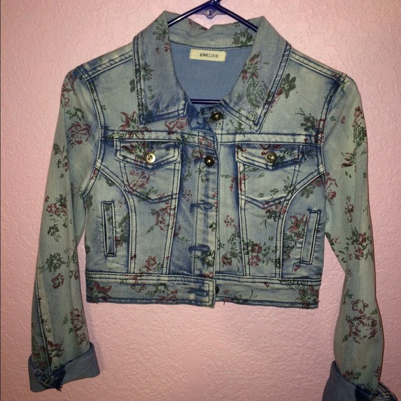 Mid Floral Jean Jacket