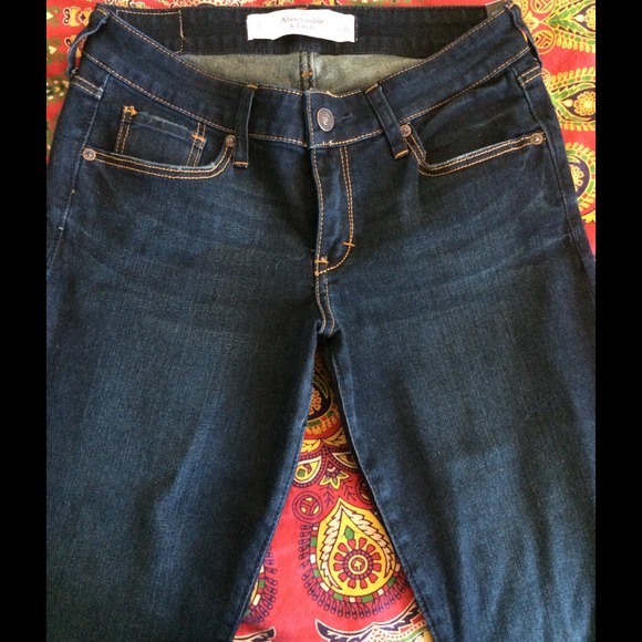 A&F Dark Wash Skinny Jeans