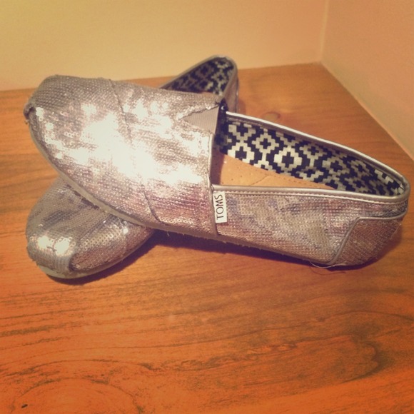Sequined TOMS RESERVED FOR @shopaholic