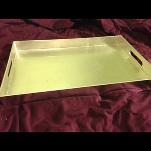 Silver serving tray