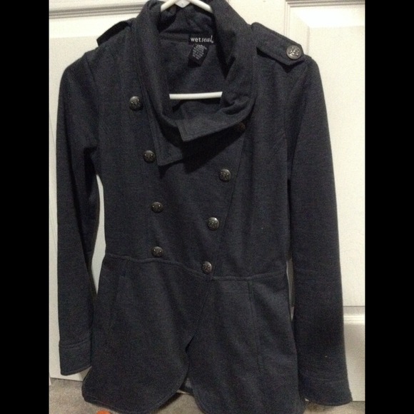 Military jacket, sweater material