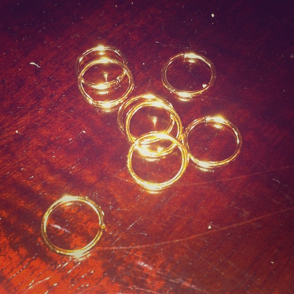 16g gold continuous nose rings 8 in stock