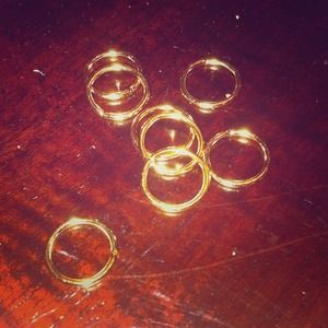 16g gold continuous nose rings 8 in stock