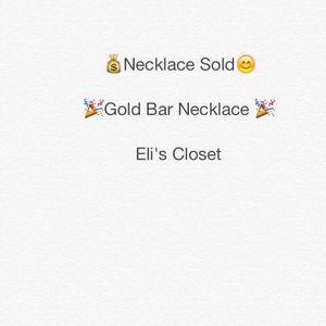 Gold Bar Necklace