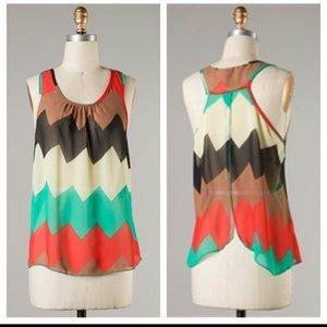 Havana Nights Sleeveless Racerback Top
