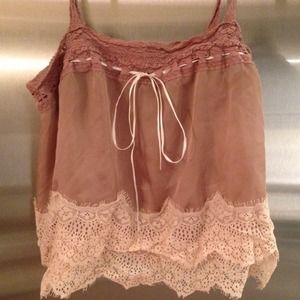 Lacey Silk LF Crop Top / Lingerie