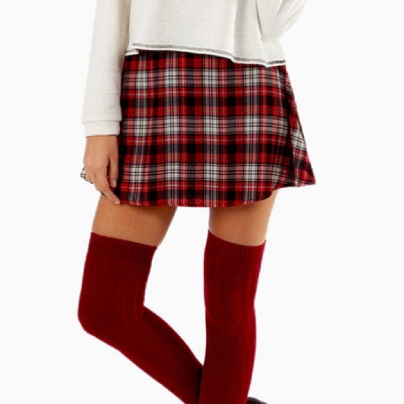Red plaid school girl skirt. NWT!