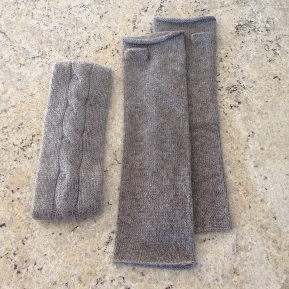 SOLD in Bundle - Cashmere Arm Warmers & Headband