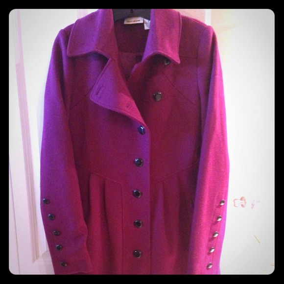 ⚡️JUST REDUCED! ⚡️DKNY Magenta Peacoat