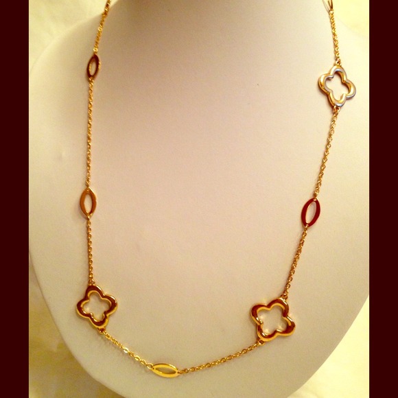 🍀🍀37" clover necklace and earring set🍀🍀