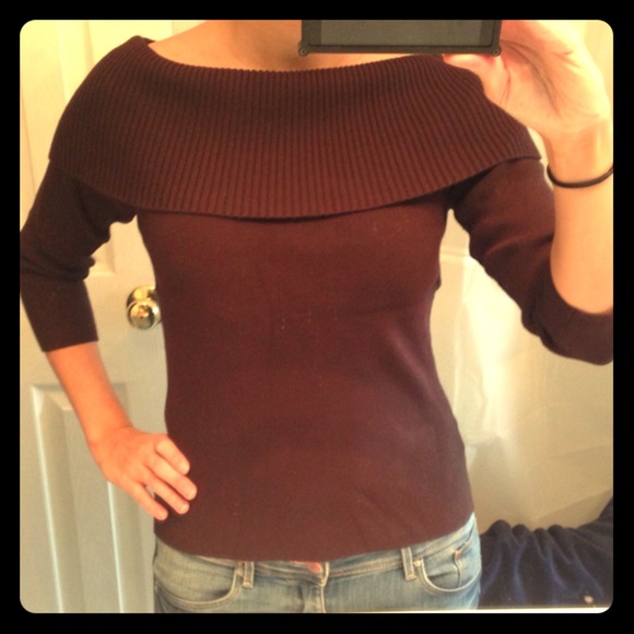 Ann Taylor Sweaters - Ann Taylor Loft Dark Brown Sweater