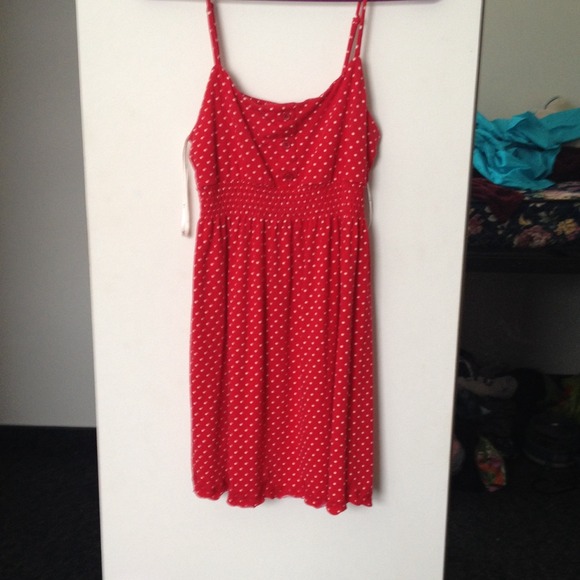 Red and White Polka Dot Dress