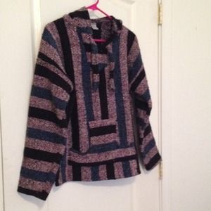 Mexican poncho sweater