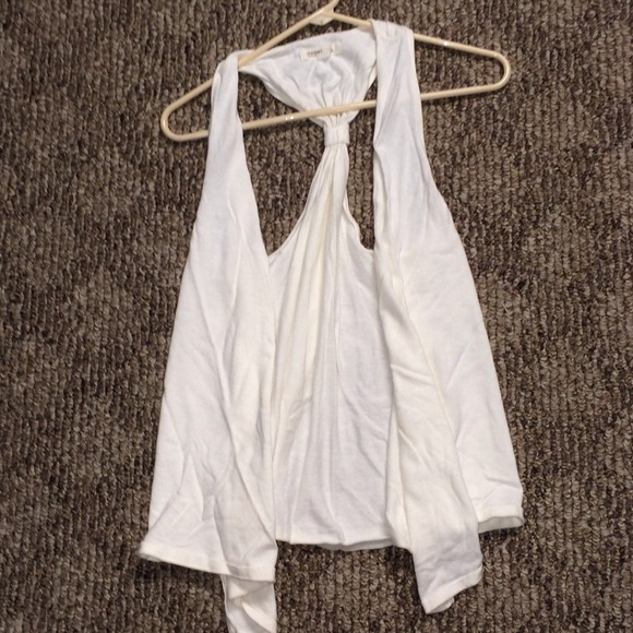 White Knot Vest Cardigan