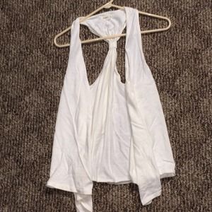 White Knot Vest Cardigan