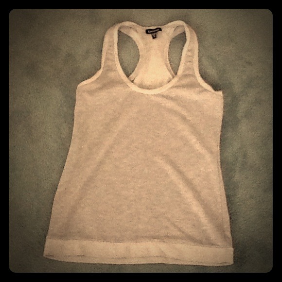 Bebe racer back tank top