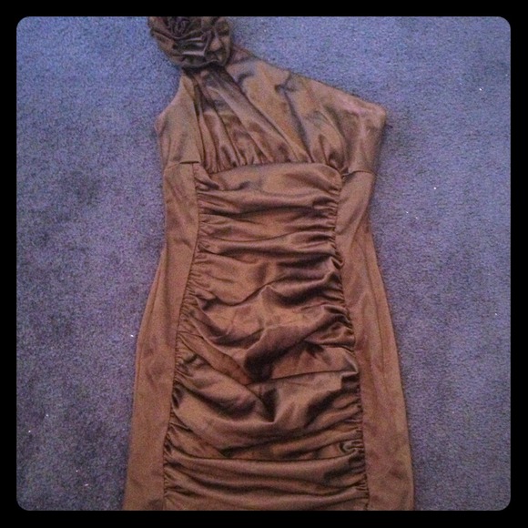 💋Black satin Jessica McClintock Dress😍 - Picture 1 of 3