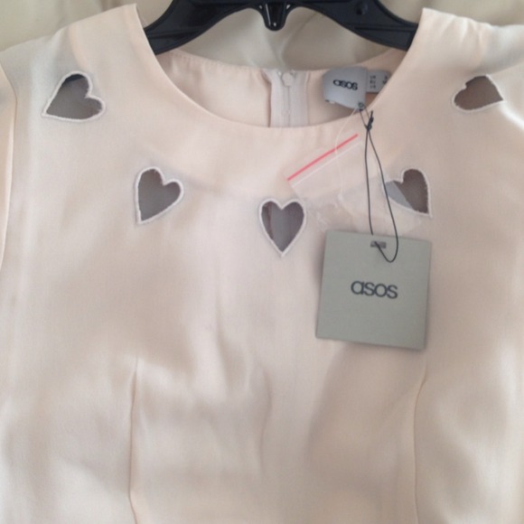 Pink mesh hearts ASOS dress - Picture 4 of 4