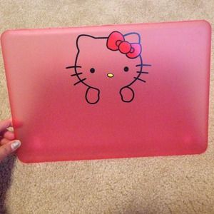 MacBook Pro 13in pink hello kitty case