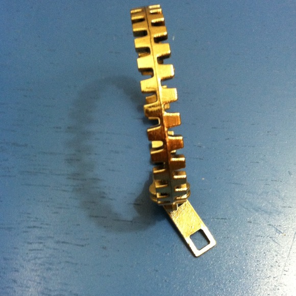 Metal punk zipper design bangle - Picture 1 of 3