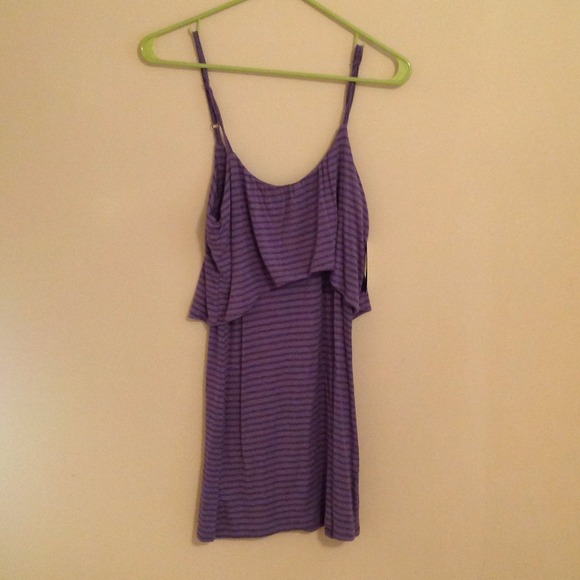 Oneill purple stripped dress
