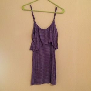 Oneill purple stripped dress