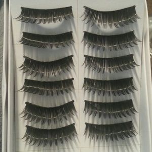 6 pair of false eyelashes