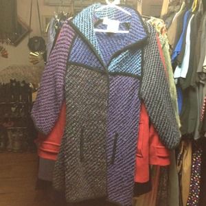 Oversized sweater coat