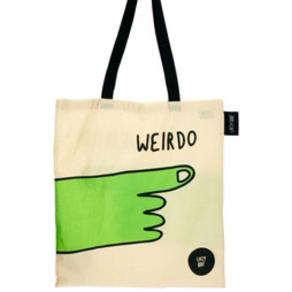 New oaf lazy weirdo shopper tote bag