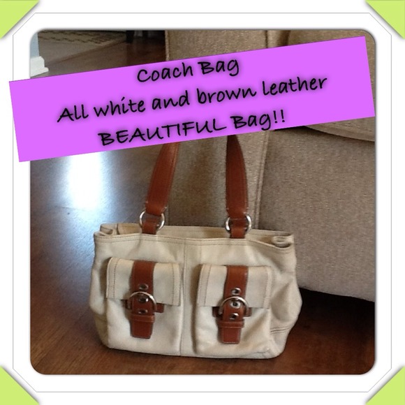 Beautiful all leather Coach bag