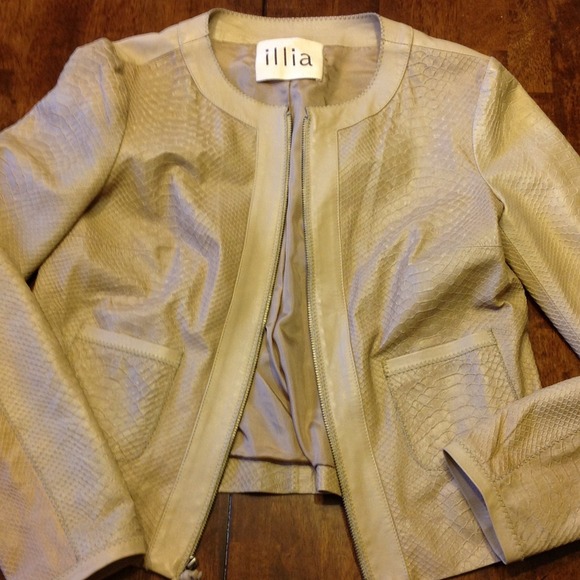 $989 illia exclusive skin leather blazer/jacket 4