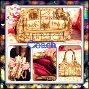 ‼️SALE‼️ ❤️❤️Coach Gold Handbag❤️. O.B.O!!