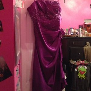 Purple homecoming dress