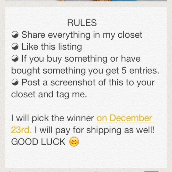 Giveaway!!! ❤️❤️❤️❤️❤️ - Picture 2 of 2