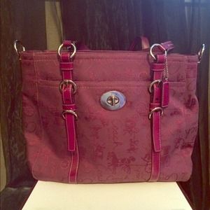 Authentic large coach purse