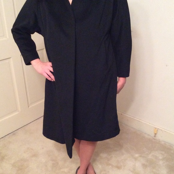 Vintage fur and wool coat authentic