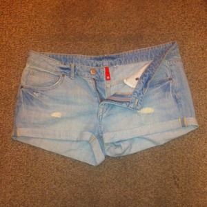 Denim shorts