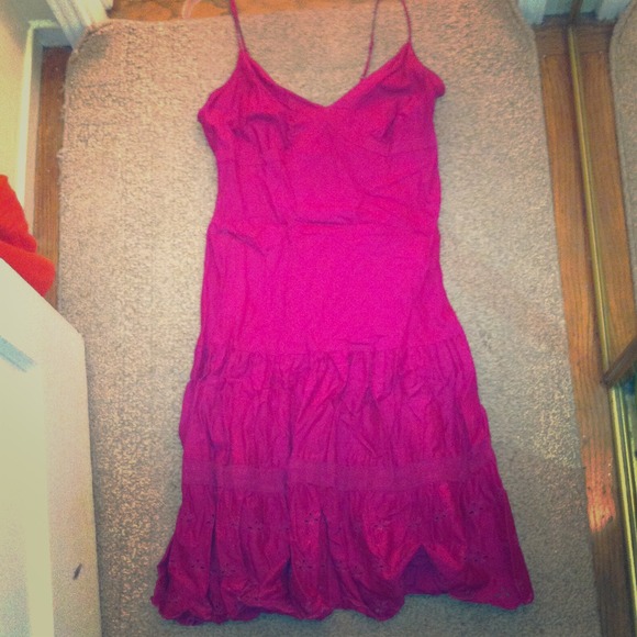 Maroon Gap spaghetti strap dress