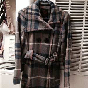 Plaid Peacoat