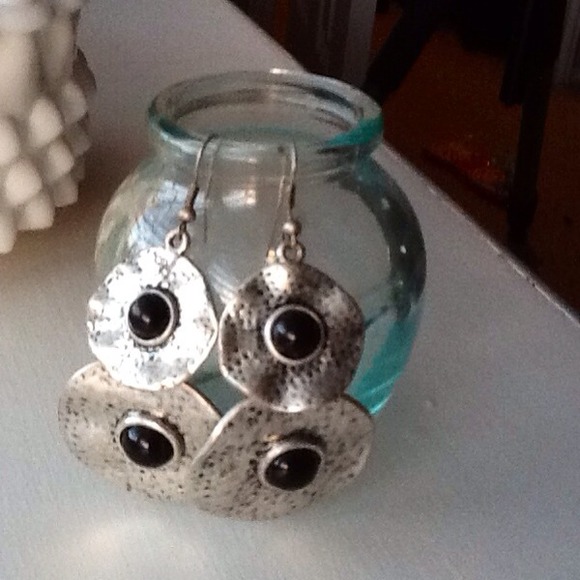 Silver & Black Boutique Earrings