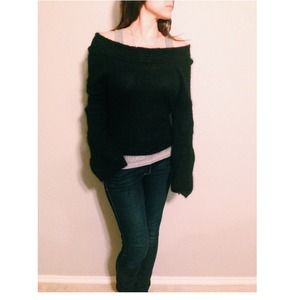 Victoria's Secret off the shoulder mohair sweater
