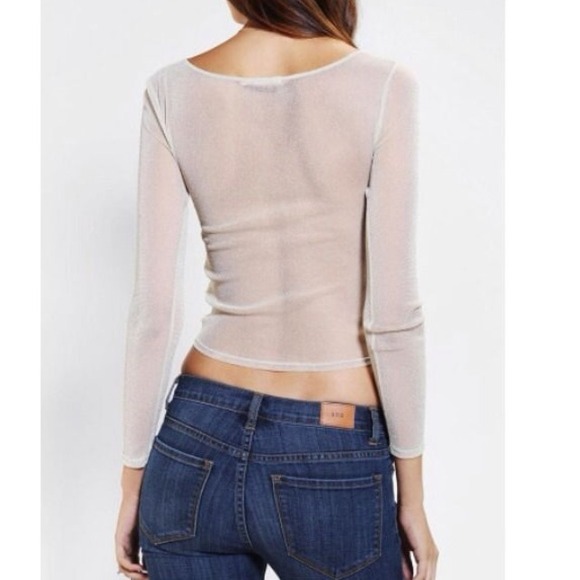 Beautiful blue and silver sheer glittery top ๐๐ - Picture 4 of 4