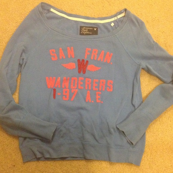 Blue American eagle sweater