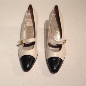 Vintage Ferragamo Mary Janes