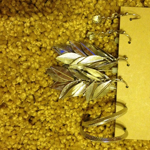 Set of three earrings