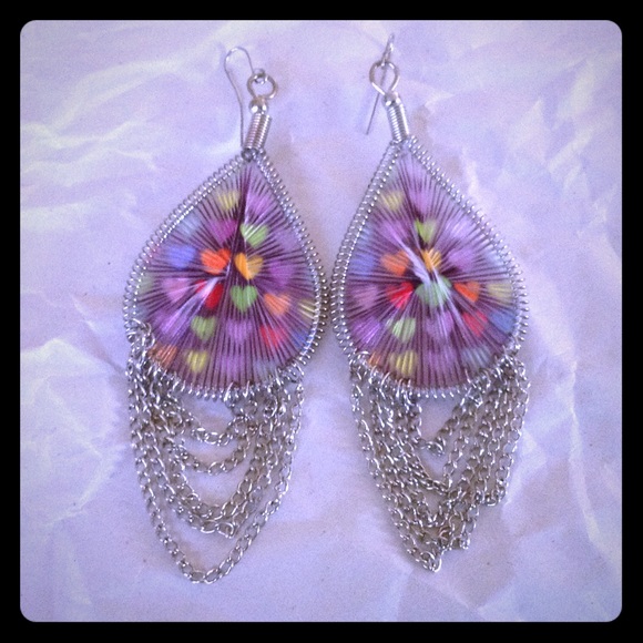 Silver earrings