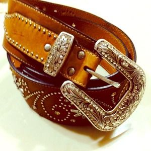Leather Nacona western hip belt